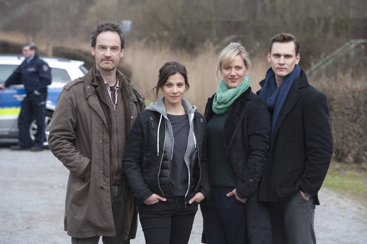 Das Dortmunder „Tatort“-Team in 2018: Hauptkommissar Peter Faber, Kommissarin Nora Dalay, Kommissarin Martina Bönisch und Kommissar Jan Pawlak (v.l.n.r.).