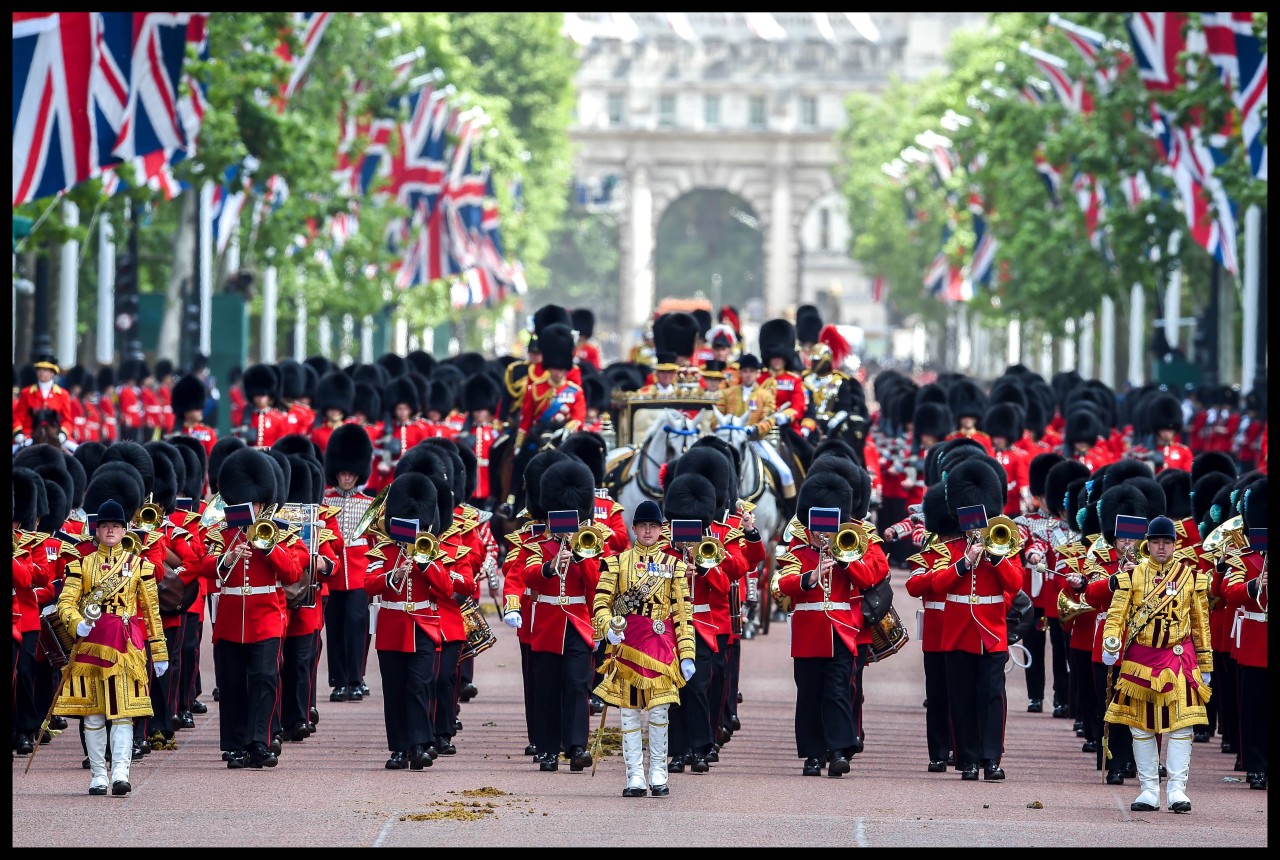 Die Geburtstagsparade Trooping the Colour macht am 2. Juni den Auftakt.