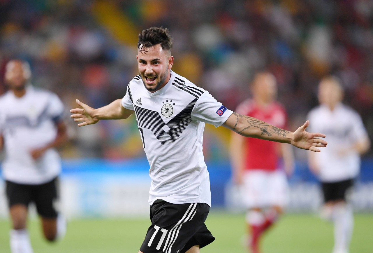 Marco Richter erzielte das Fürhungstor für Deutschland gegen Dänemark bei der U21 EM.