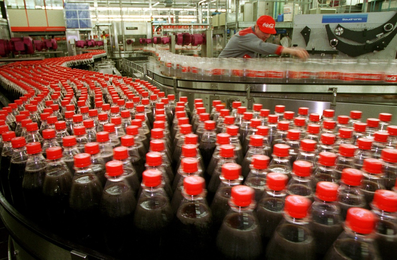 Coca-Cola in einer Abfüllanlage in NRW.