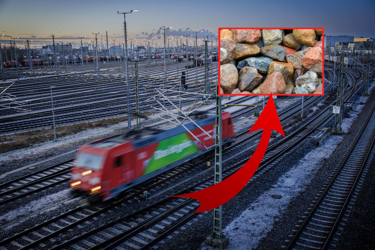 Bahn in NRW: Ein Mann hat einfach aus Rache Steine auf die Gleise gelegt. (Symbolbild)