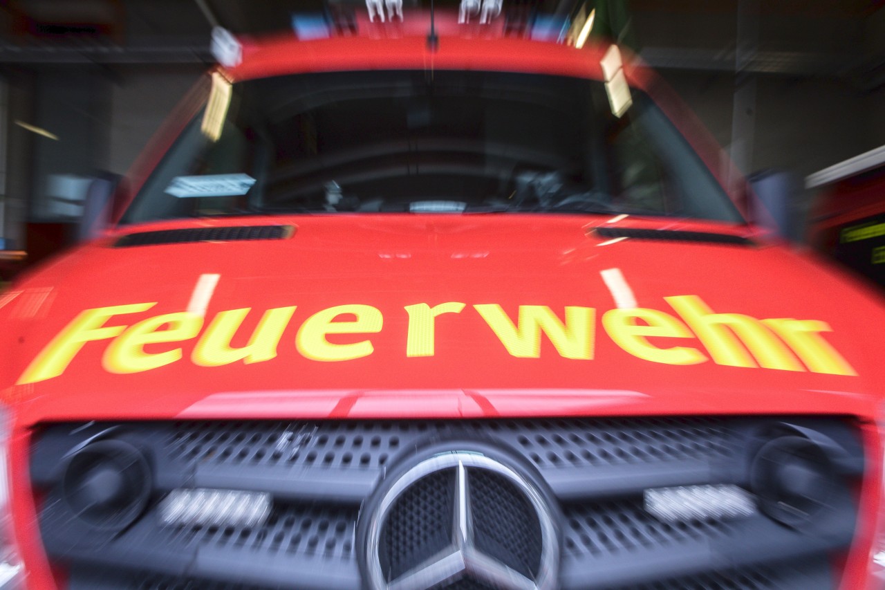 Die Feuerwehr kämpfte sich durch den Müll.