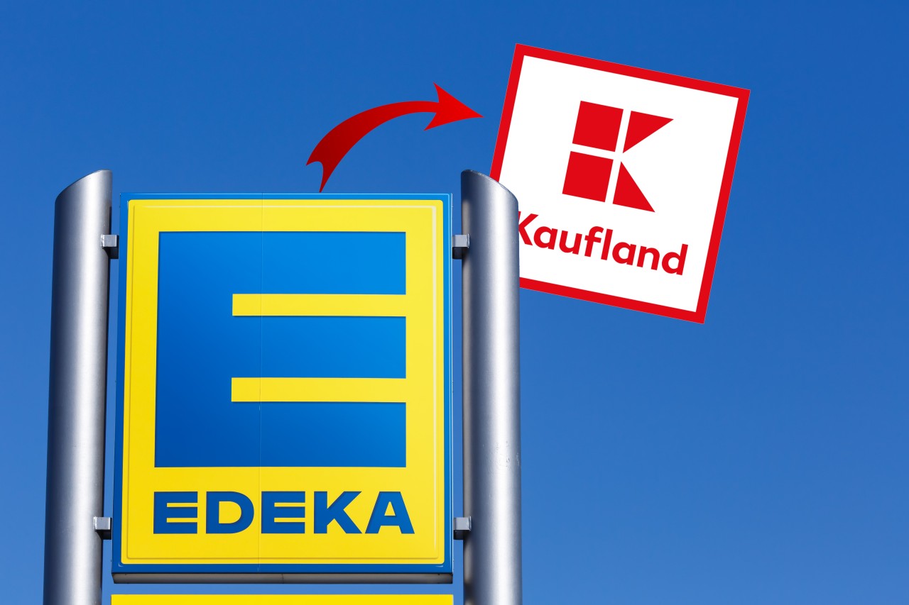 Edeka mit fiesem Seitenhieb gegen Kaufland. (Symbolbild) 