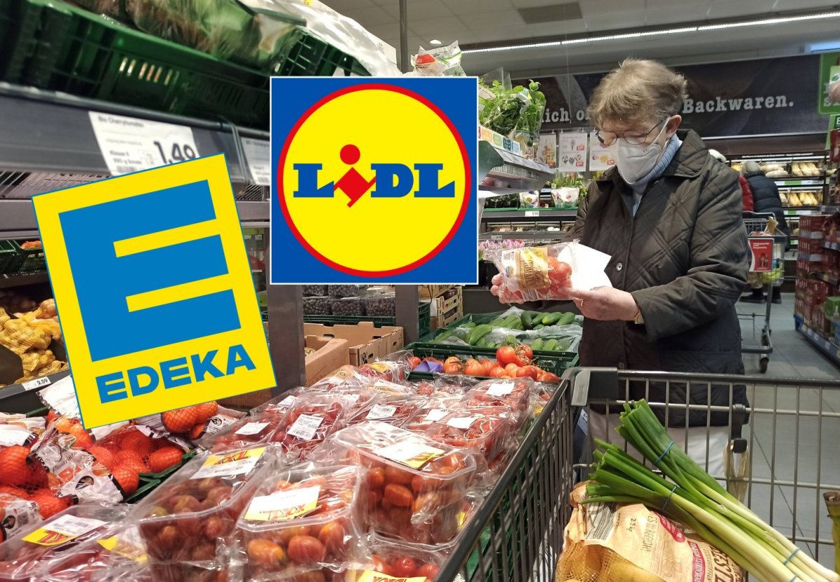 edeka lidl obst laden