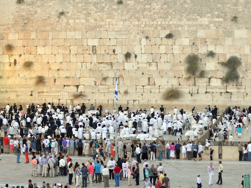 Die Klagemauer in Jerusalem: Sie gilt als eine der wichtigsten heiligen Stätten des Judentums.