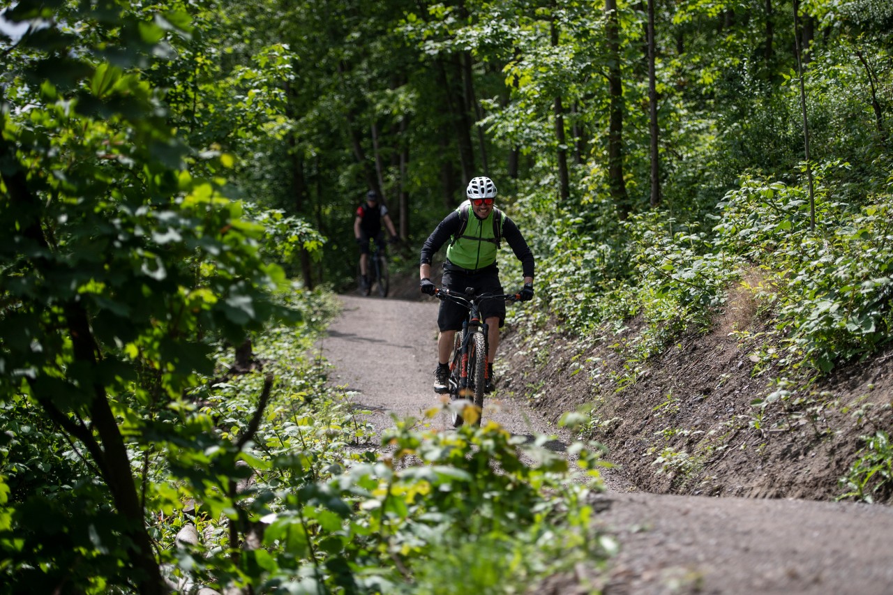 Die Mountainbikestrecke wurde am Mittwoch eröffnet.