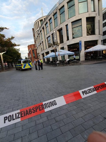 Das Forum Duisburg wurde am Abend geräumt.