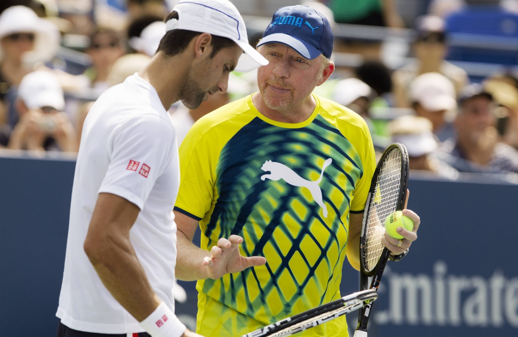 Training bei den US Open
