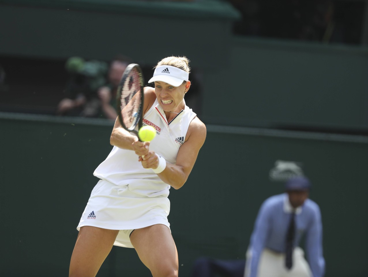 Angelique Kerber spielte bärenstark gegen Jelena Ostapenko auf.