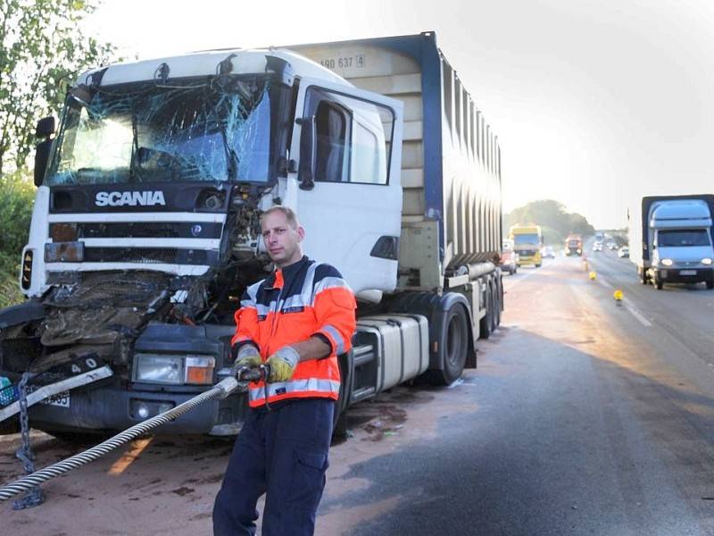 Unfall auf der Höhe A2 Höhe Paschheide am 19. Juli 2011 gegen 630