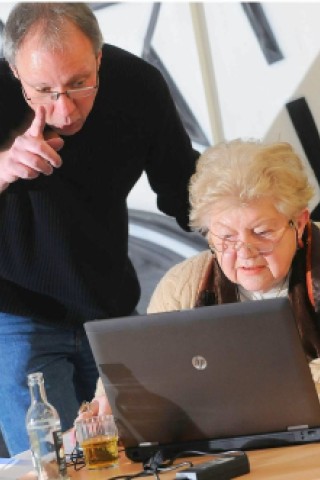 Computerkurs für Senioren.