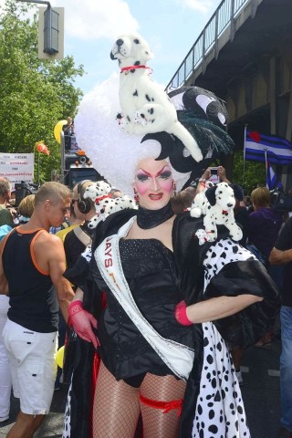 Begleitet von Hunderttausenden Schaulustigen zogen beim CSD etwa 40 Wagen und 20 Fußgängergruppen durch Berlin.