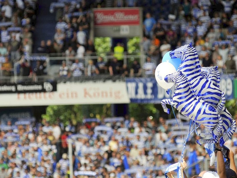 2. Fussball Bundesliga, MSV Duisburg : VfR Aalen in der Schauinsland-Reisen-Arena in Duisburg-Wedau, am Sonntag den 05.08.2012.Foto: Lars Fröhlich / WAZ FotoPool