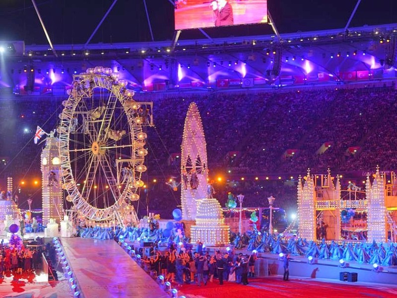 Grandiose Spiele, grandioser Abschluss: Die Show zum Ende der Olympischen Sommerspiele 2012 in London begeisterte die Athleten, die Zuschauer im Stadion und die an den Fernsehern.