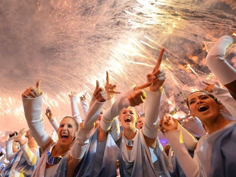 Grandiose Spiele, grandioser Abschluss: Die Show zum Ende der Olympischen Sommerspiele 2012 in London begeisterte die Athleten, die Zuschauer im Stadion und die an den Fernsehern.