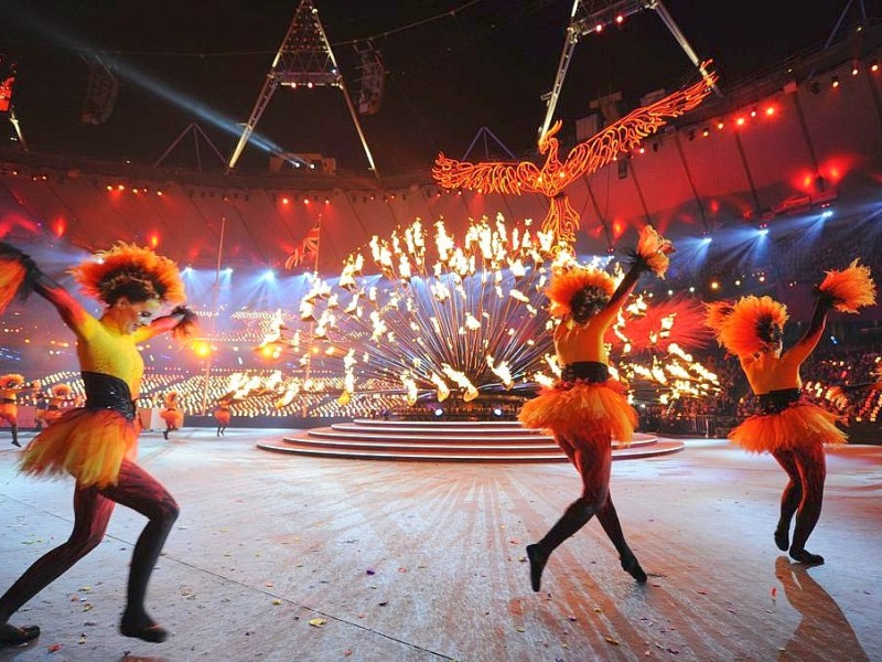 Grandiose Spiele, grandioser Abschluss: Die Show zum Ende der Olympischen Sommerspiele 2012 in London begeisterte die Athleten, die Zuschauer im Stadion und die an den Fernsehern.