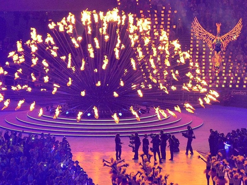 Grandiose Spiele, grandioser Abschluss: Die Show zum Ende der Olympischen Sommerspiele 2012 in London begeisterte die Athleten, die Zuschauer im Stadion und die an den Fernsehern.