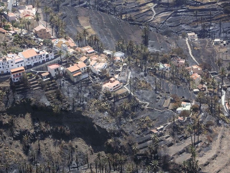 Waldbrände im Süden Europas: Die Feuer haben große Flächen verwüstet, hier auf der spanischen Insel La Gomera.