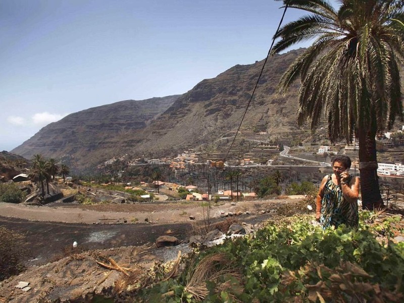 Die Brände haben Verwüstungen hinterlassen, hier auf der spanischen Insel La Gomera.