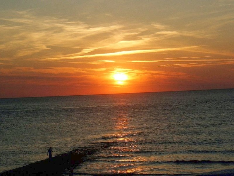 Sonnenuntergang auf Norderney