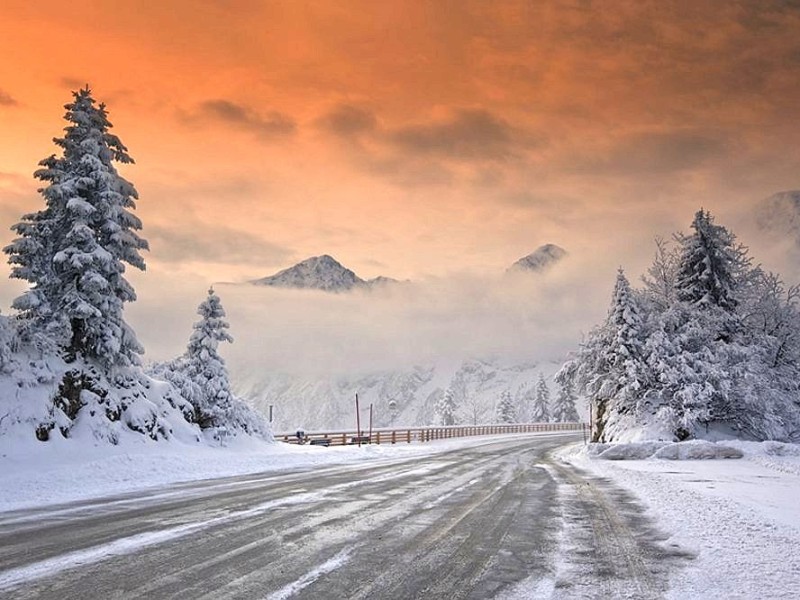 Rossfeldpanoramastraße im Berchtesgadener Land.