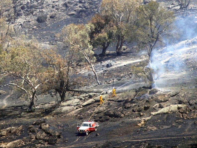 Dutzende Buschbrände bedrohen zur Zeit die Menschen in Australien.