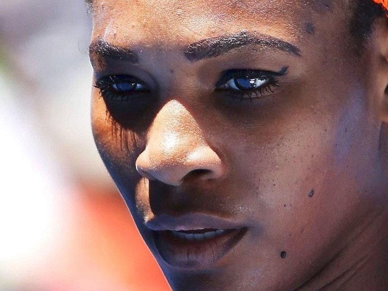 Serena Williams ist der Frust deutlich anzusehen.