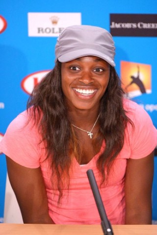 Sloane Stephens kann ihr Glück kaum fassen.