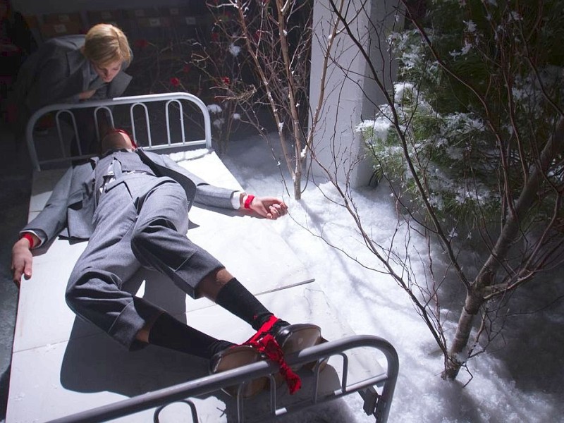 Designer Thom Browne zeigt seine Werke auf der New York Fashion Week.