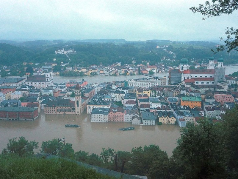 Das Hochwasser im Südosten Deutschlands