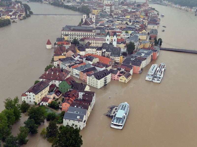 Das Hochwasser im Südosten Deutschlands