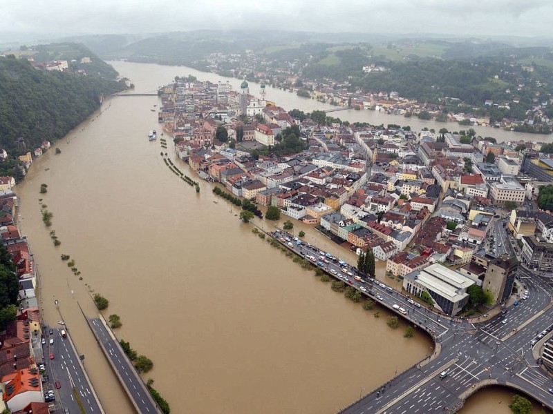 Das Hochwasser im Südosten Deutschlands