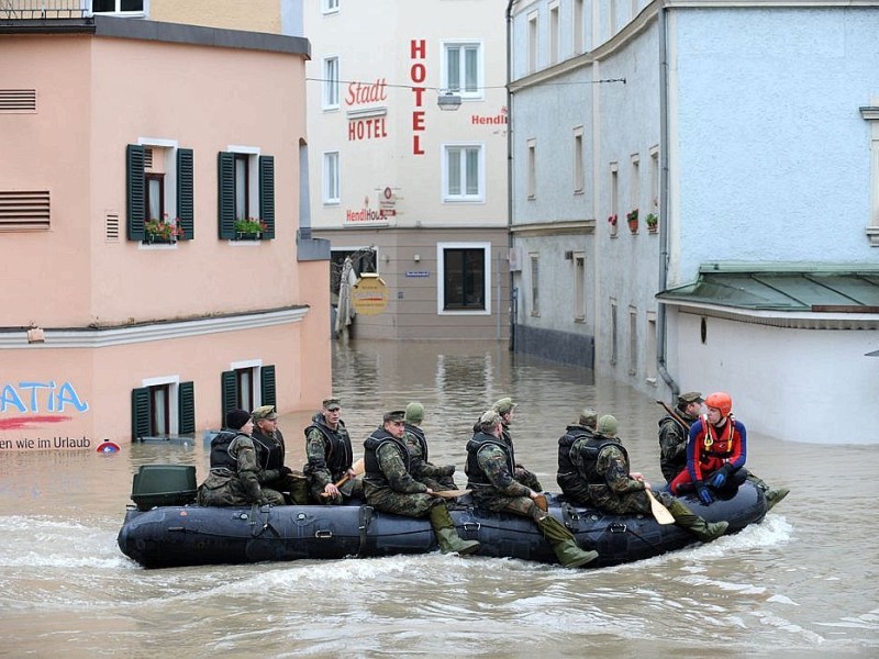 Das Hochwasser im Südosten Deutschlands