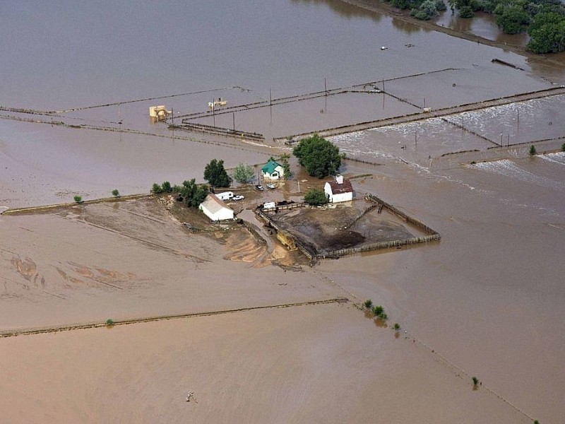 Unwetter haben im US-Bundesstaat Colorado eine Flutkatastrophe ausgelöst.
