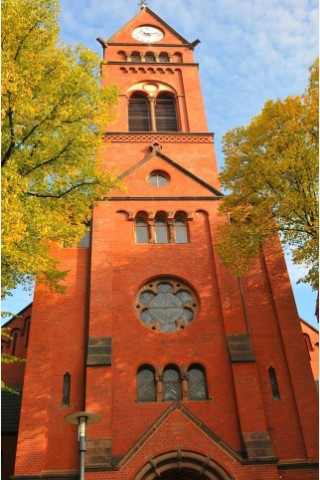 ...der evangelischen Kirche, die man hier auch Bergmannsdom nennt.