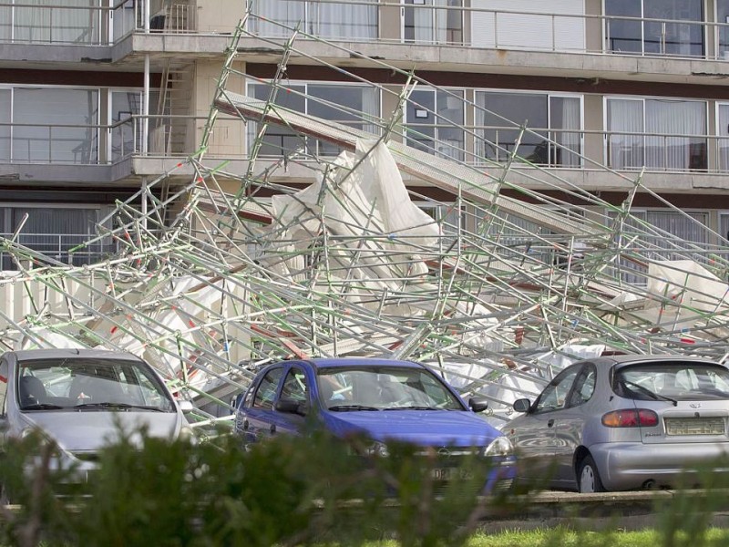 Auch in Antwerpen: ein Bild der Zerstörung.