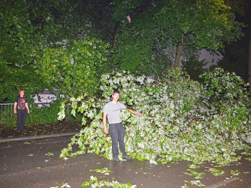 Das Unwetter hinterließ  große Schäden.