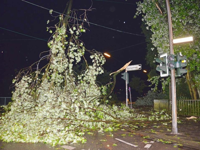 Das Unwetter hinterließ  große Schäden.