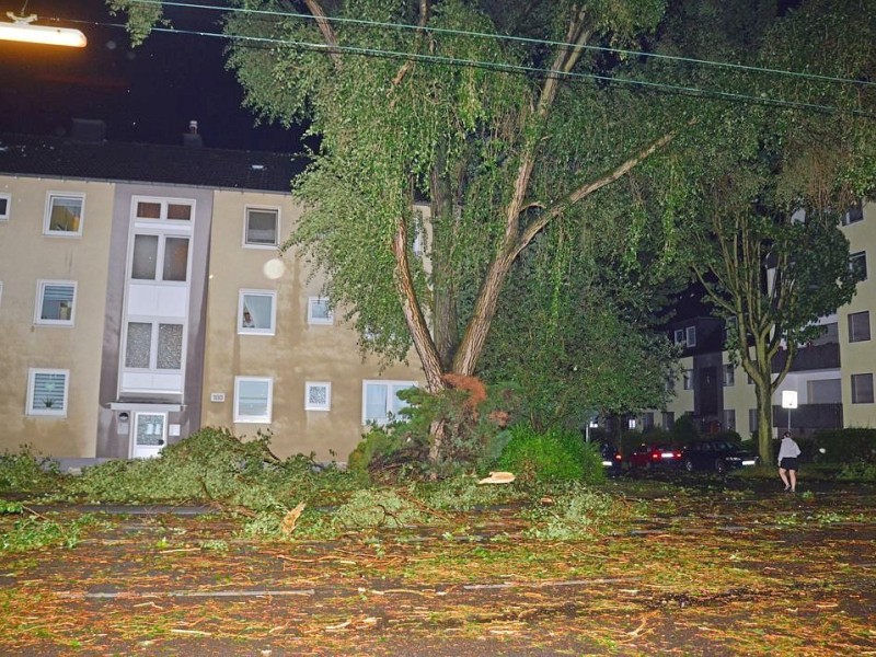 Das Unwetter hinterließ  große Schäden.