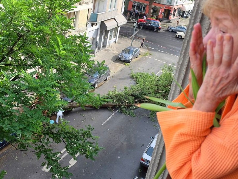 Was da in der Nacht gewütet hatte, war am Morgen danach für Anwohner ein schlimmer Anblick.