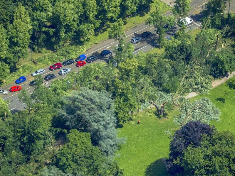 Düsseldorf hat das Unwetter besonders stark getroffen.