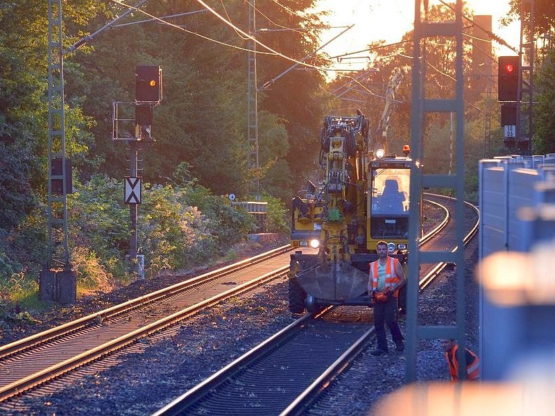 So sah es am Donnerstag noch auf der S-Bahnstrecke zwischen Essen und Bochum aus, hier in Wattenscheid.