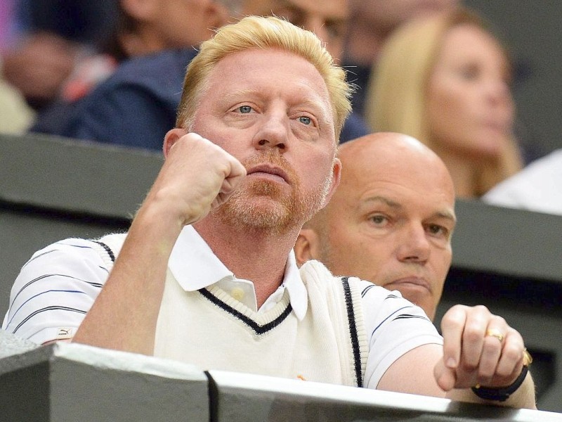 Boris Becker betreut beim Tennisturnier in Wimbledon Novak Djokovic.