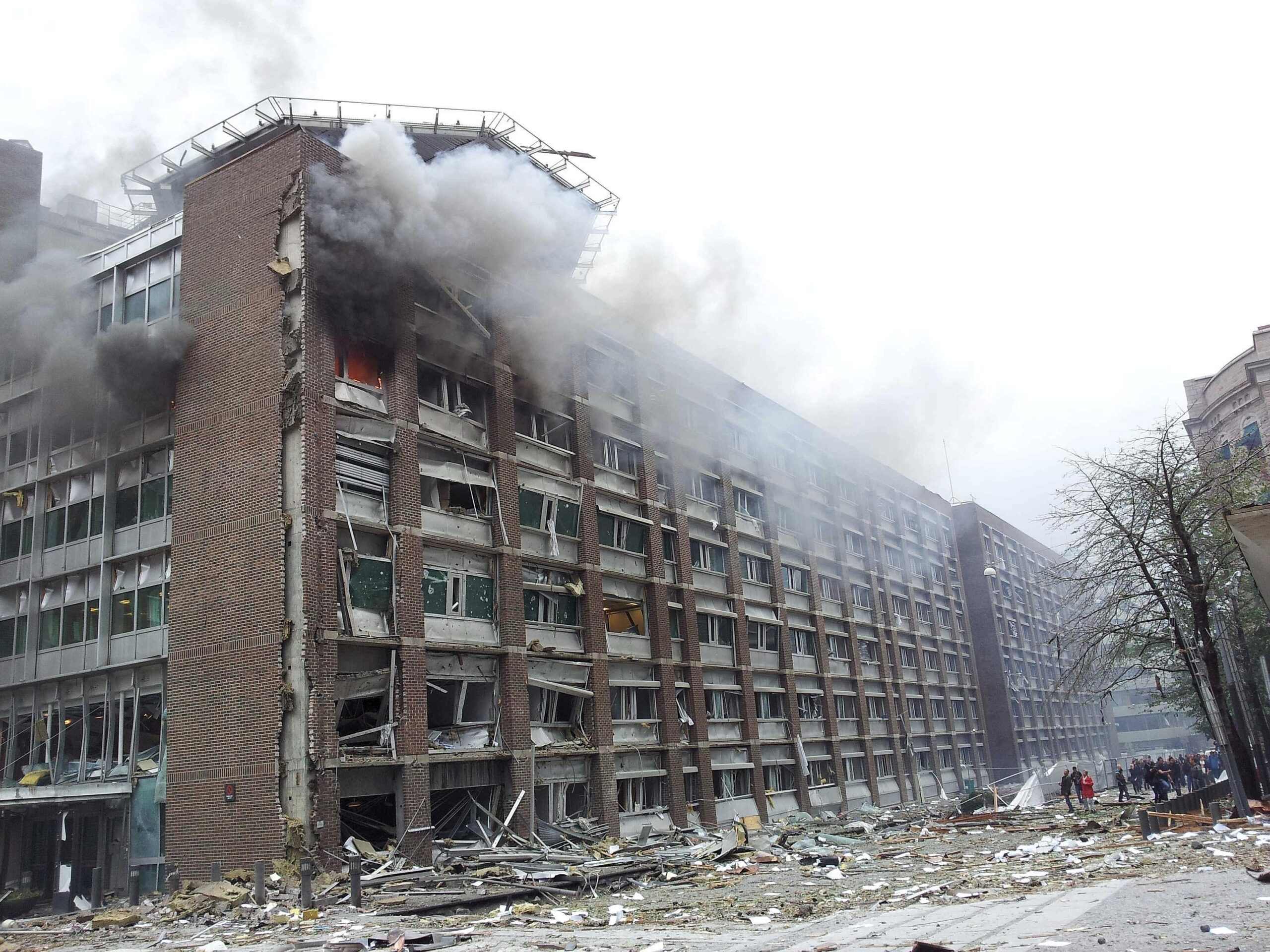 Im Regierungsviertel der norwegischen Hauptstadt Oslo....