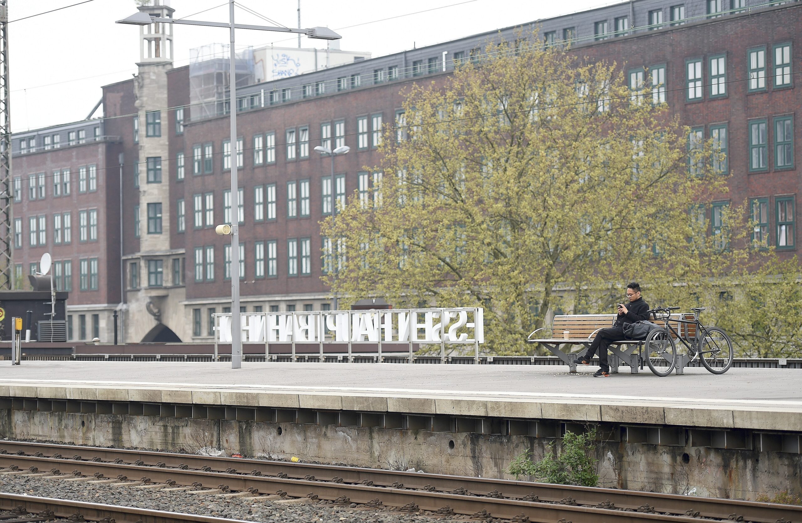 Lokführerstreik am Hauptbahnhof Essen.