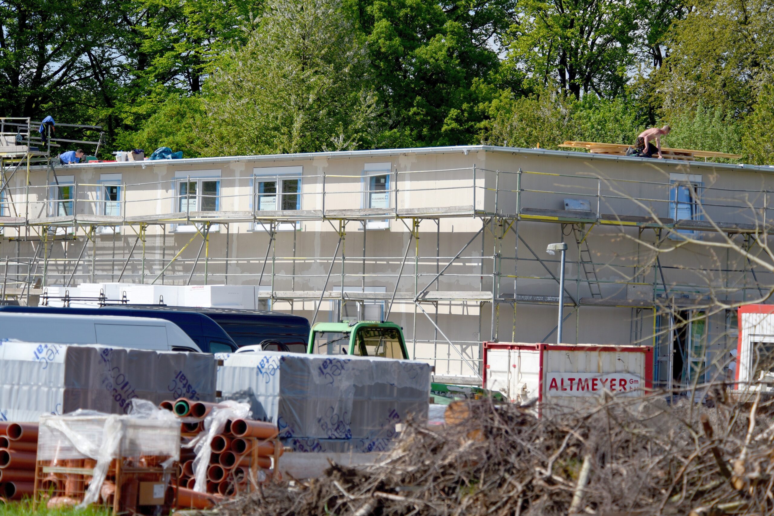 Die Großbaustelle im Mai 2015.