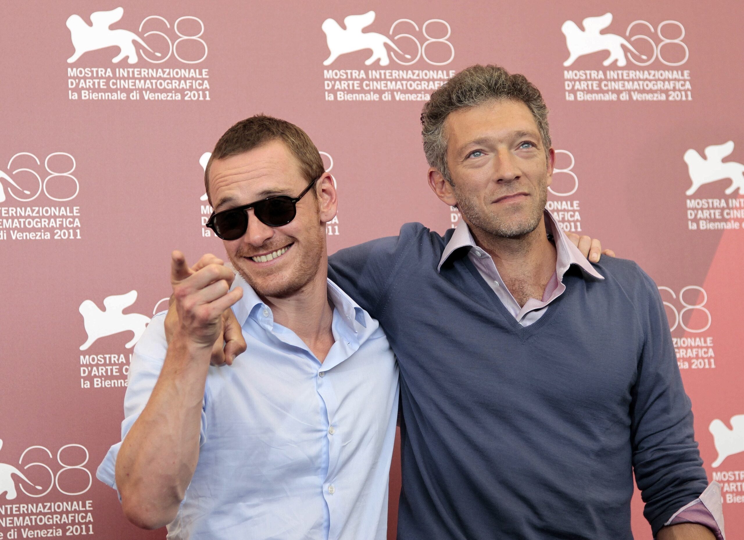 Michael Fassbender (l.) und Vincent Cassel.