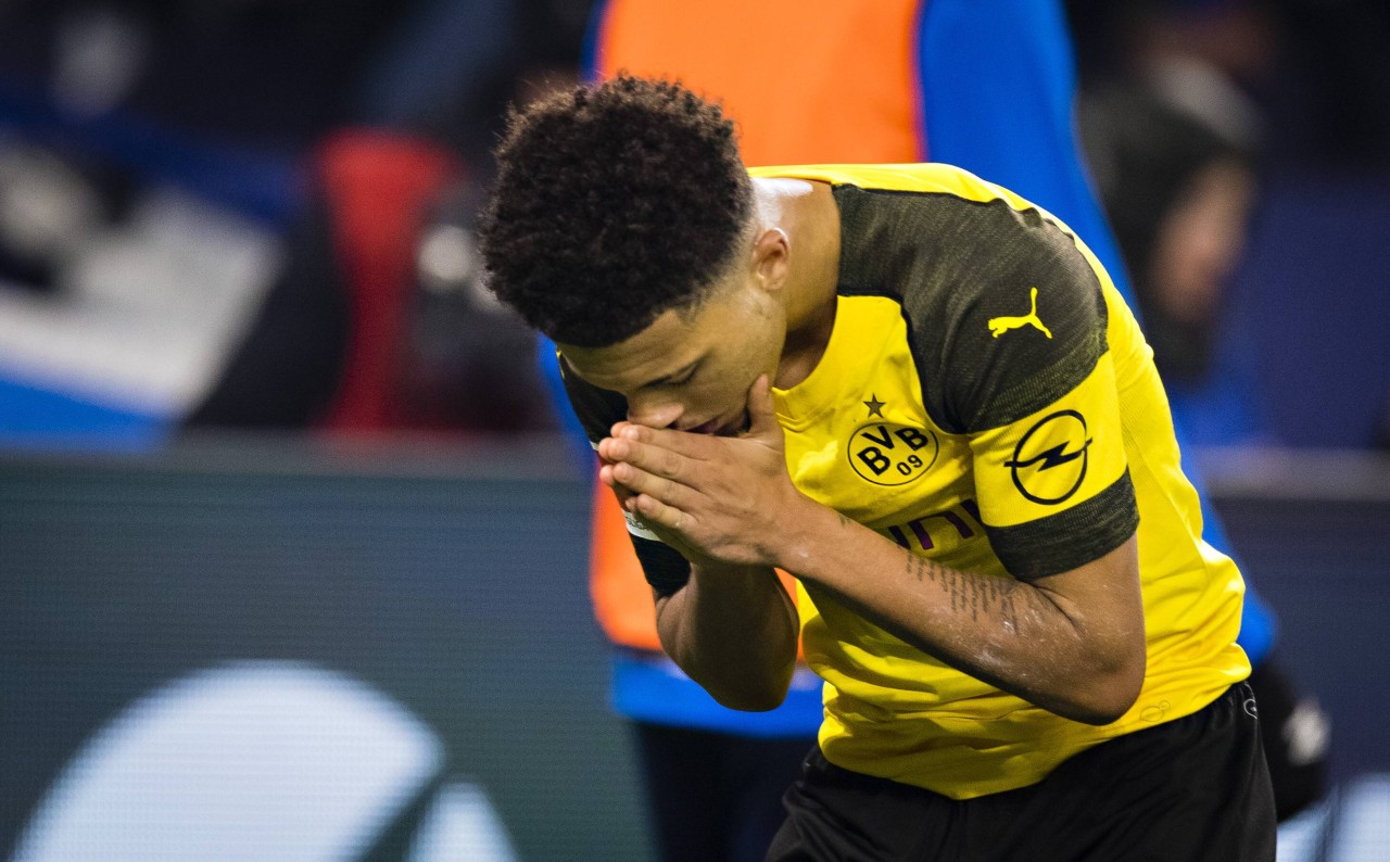 Jadon Sancho dachte nach seinem Siegtreffer sofort an seine Oma.