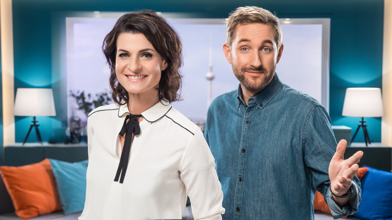 „Frühstücksfernsehen“-Moderatorin Marlene Lufen und Daniel Boschmann.