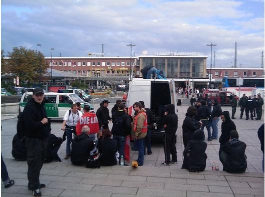 Gegendemonstration in Dortmund.